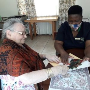 The benefits of card making at Macadamia Care in Nelspruit, Mpumalanga